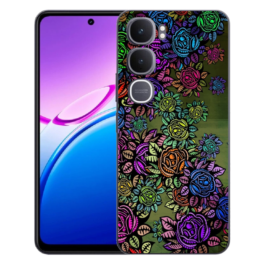 mmCase gél tok a Vivo Y31 5G-hez – virágok 6