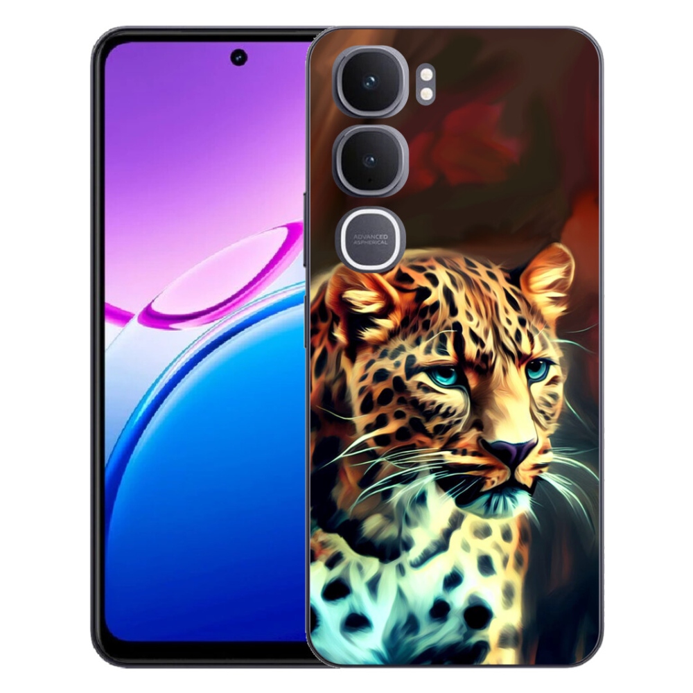 mmCase gélhuzat a Vivo Y31 5G-hez – leopárdminta