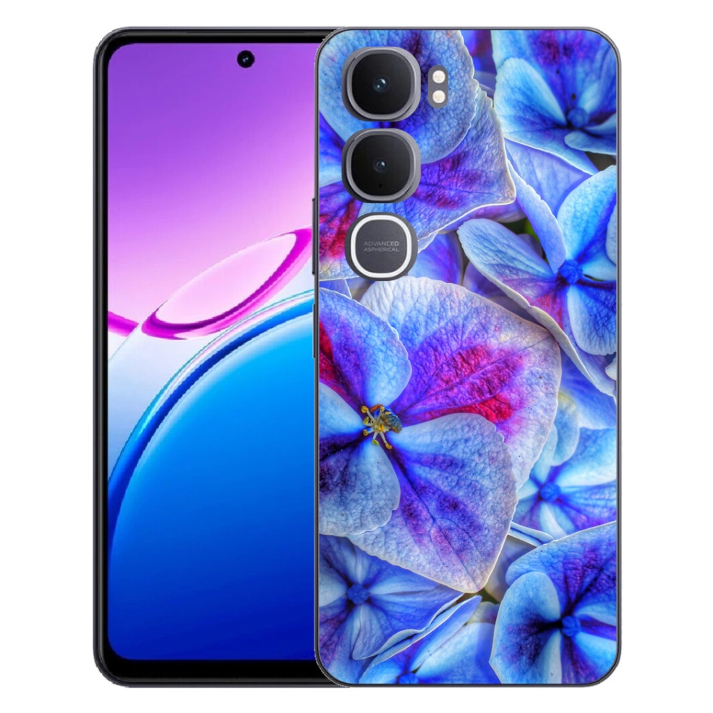 mmCase géltok a Vivo Y31 5G-hez – kék virágok 1