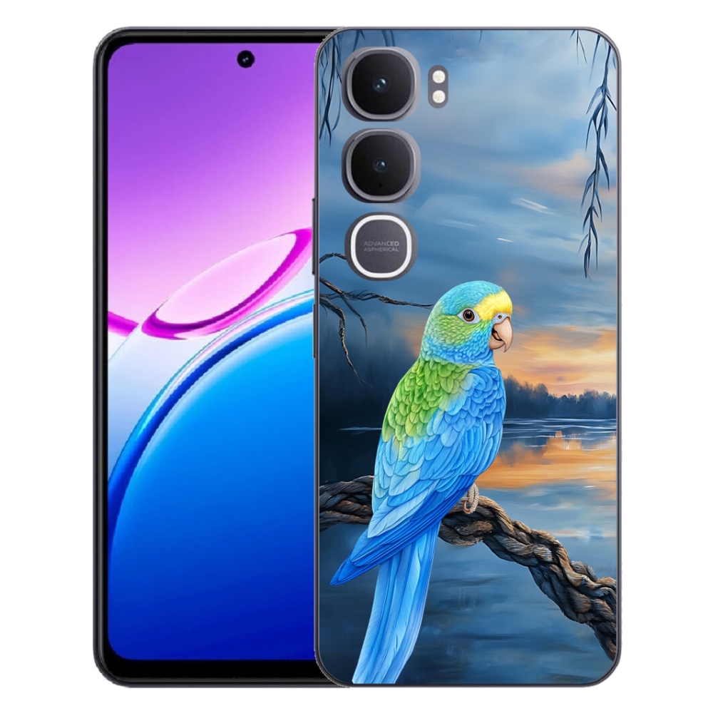 mmCase géltok a Vivo Y31 5G-hez – kék papagáj