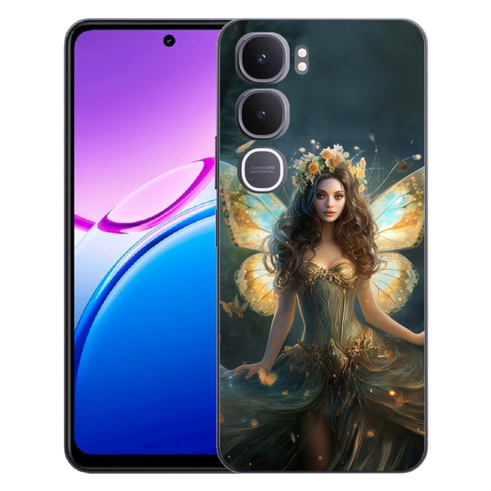 mmCase géltok a Vivo Y31 5G-hez – pillangós nő