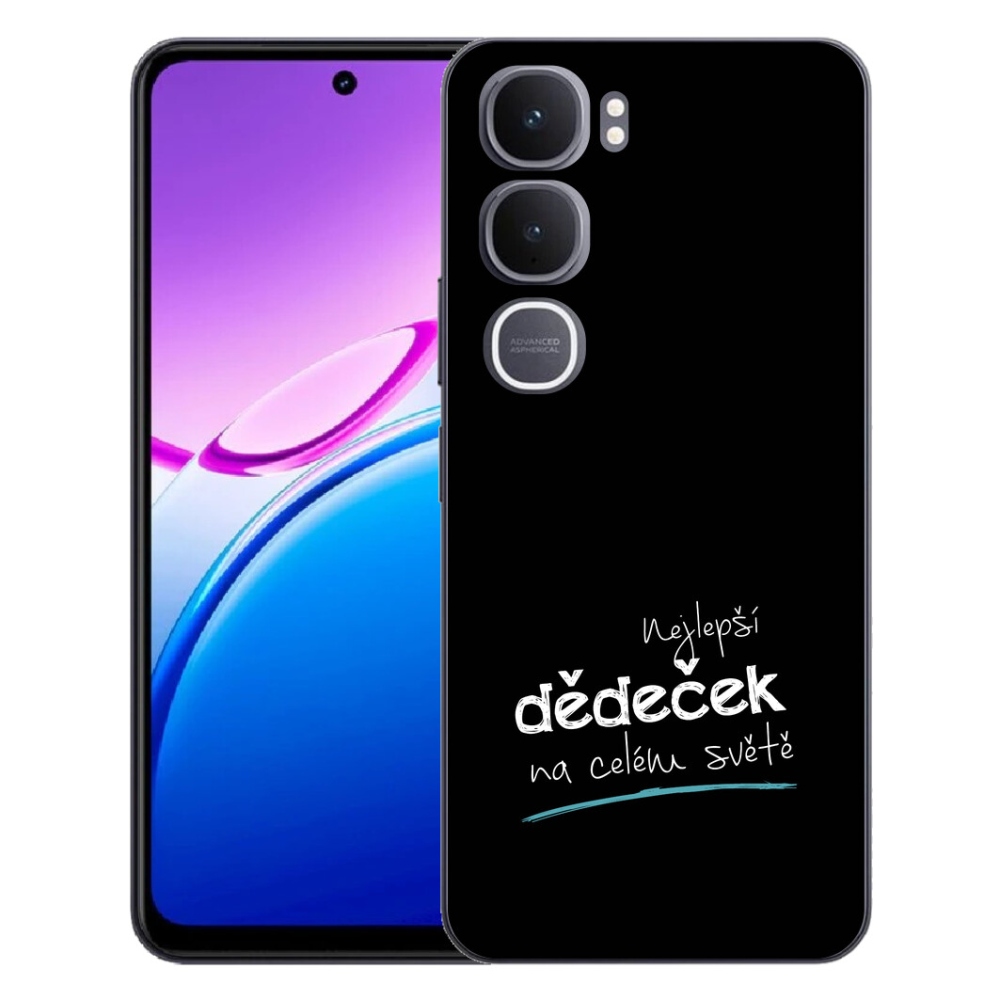 mmCase gél tok a Vivo Y31 5G-hez – a legjobb „nagypapa 3” fekete háttérrel