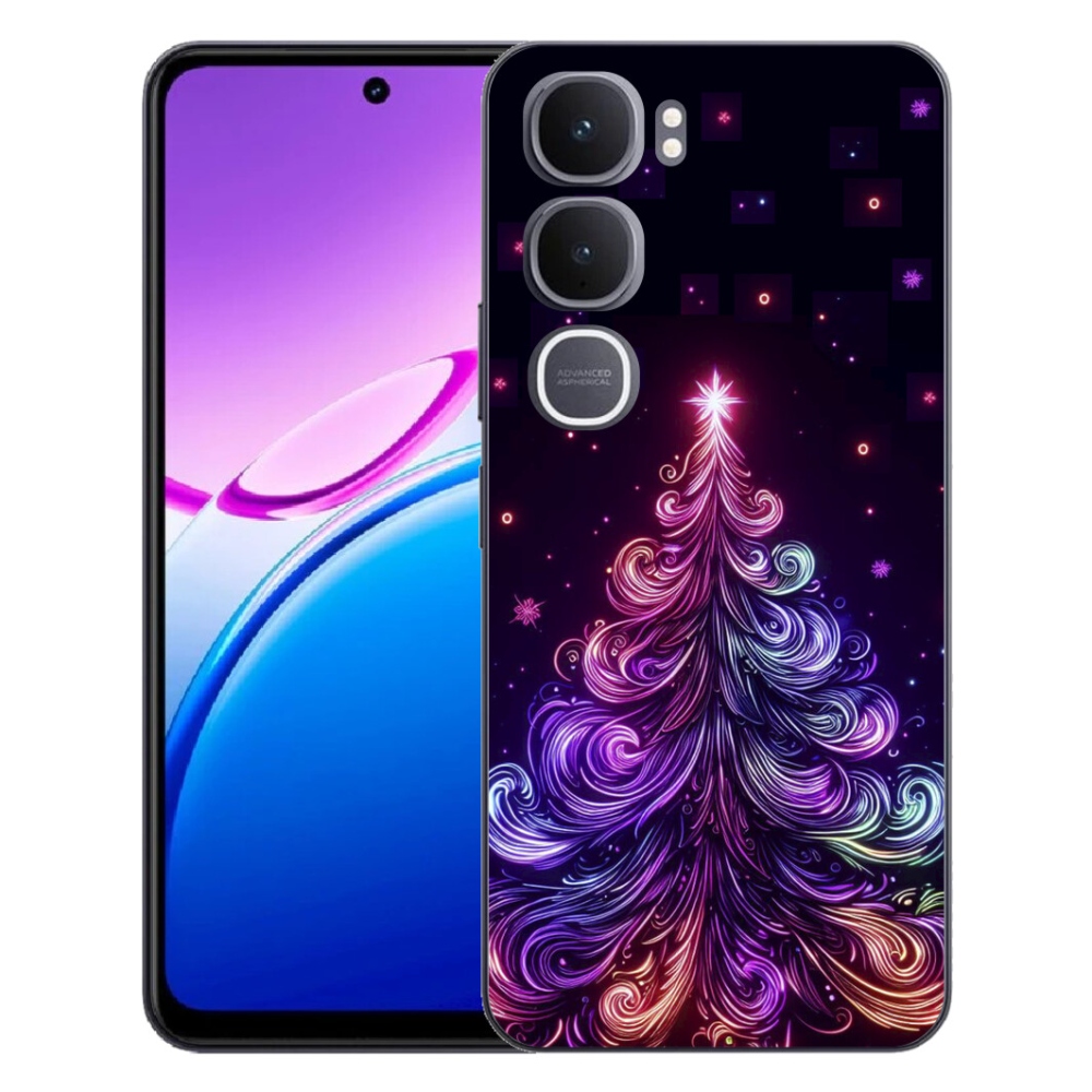 mmCase gél tok a Vivo Y31 5G-hez – neon karácsonyfa 1