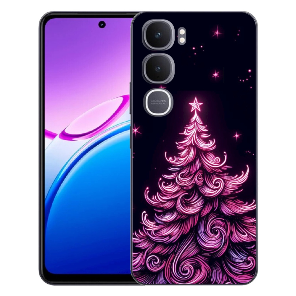 mmCase gél tok a Vivo Y31 5G-hez – neon karácsonyfa 2