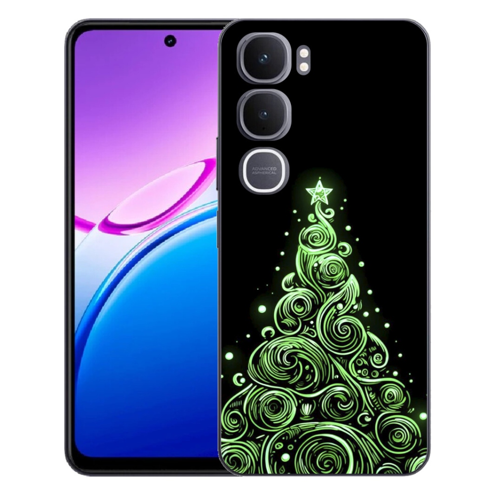 mmCase gél tok a Vivo Y31 5G-hez – neon karácsonyfa 3