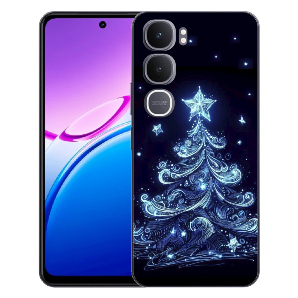 mmCase gél tok a Vivo Y31 5G-hez – neon karácsonyfa 4