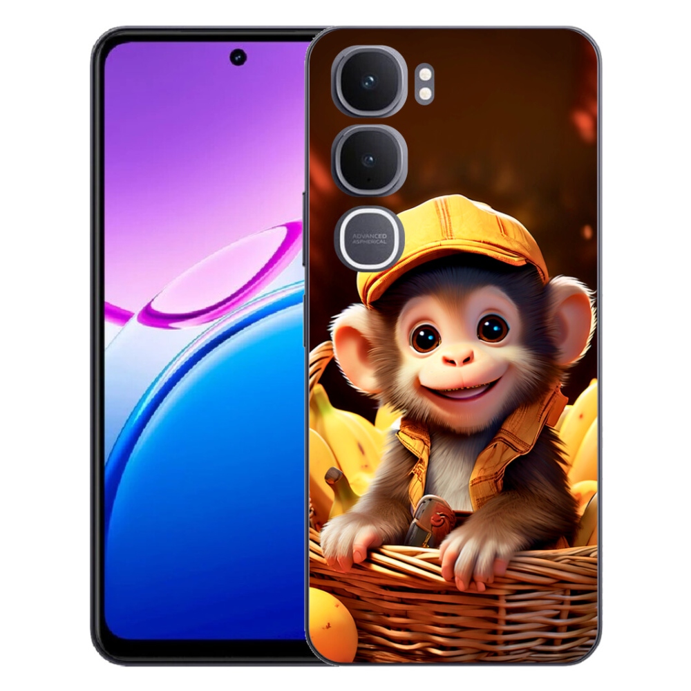 mmCase gél tok a Vivo Y31 5G-hez – majom a kosárban