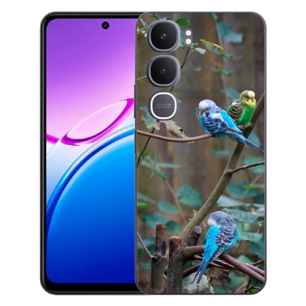 mmCase géltok a Vivo Y31 5G-hez – papagájok az ágon