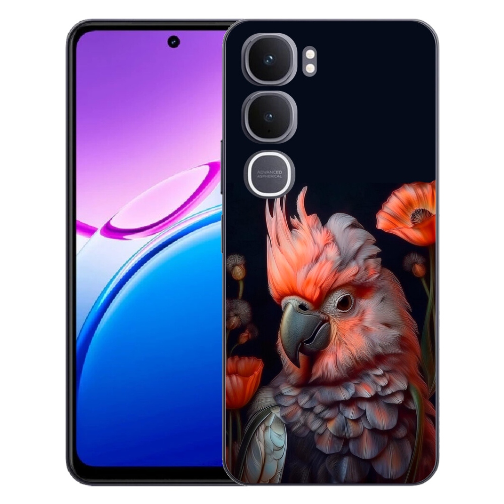 mmCase géltok a Vivo Y31 5G-hez – színes kakadu papagáj