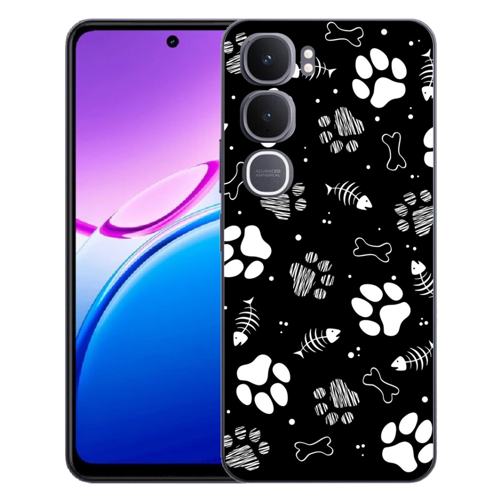mmCase gél tok a Vivo Y31 5G-hez – kutyus mancsok