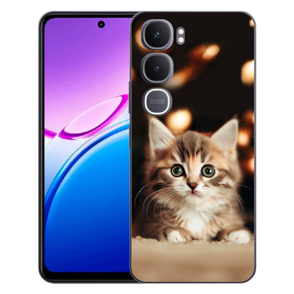 mmCase gél tok a Vivo Y31 5G-hez – aranyos cica 2