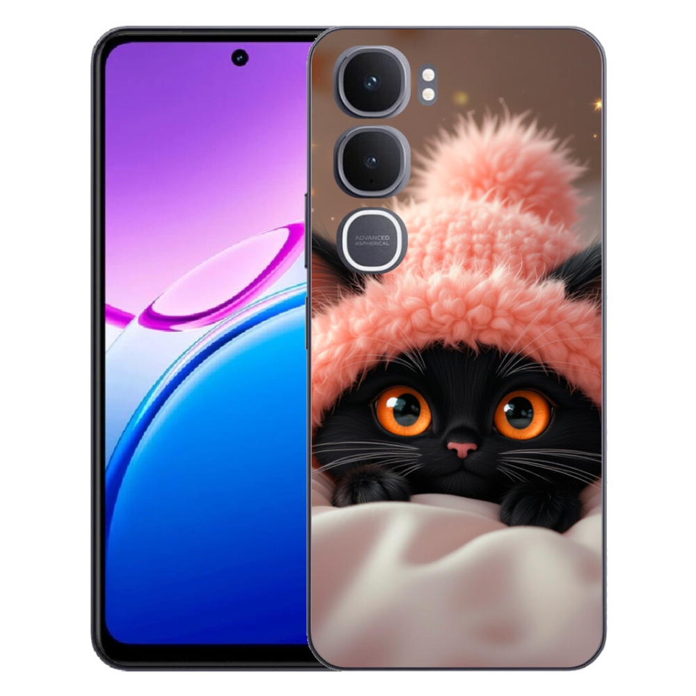 mmCase gél tok a Vivo Y31 5G-hez – aranyos cica 7