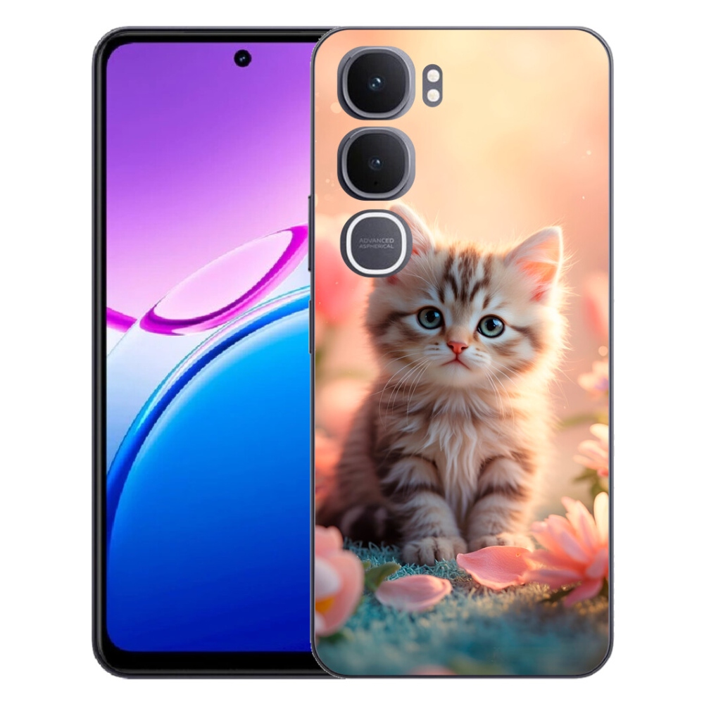 mmCase gél tok a Vivo Y31 5G-hez – aranyos cica 8