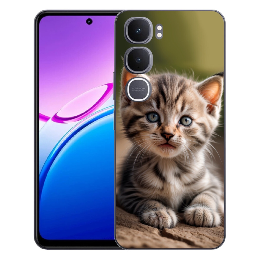 mmCase gél tok a Vivo Y31 5G-hez – aranyos cica 9