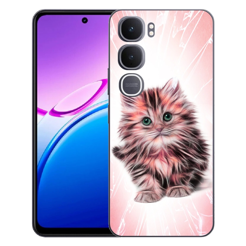 mmCase gél tok a Vivo Y31 5G-hez – aranyos cica