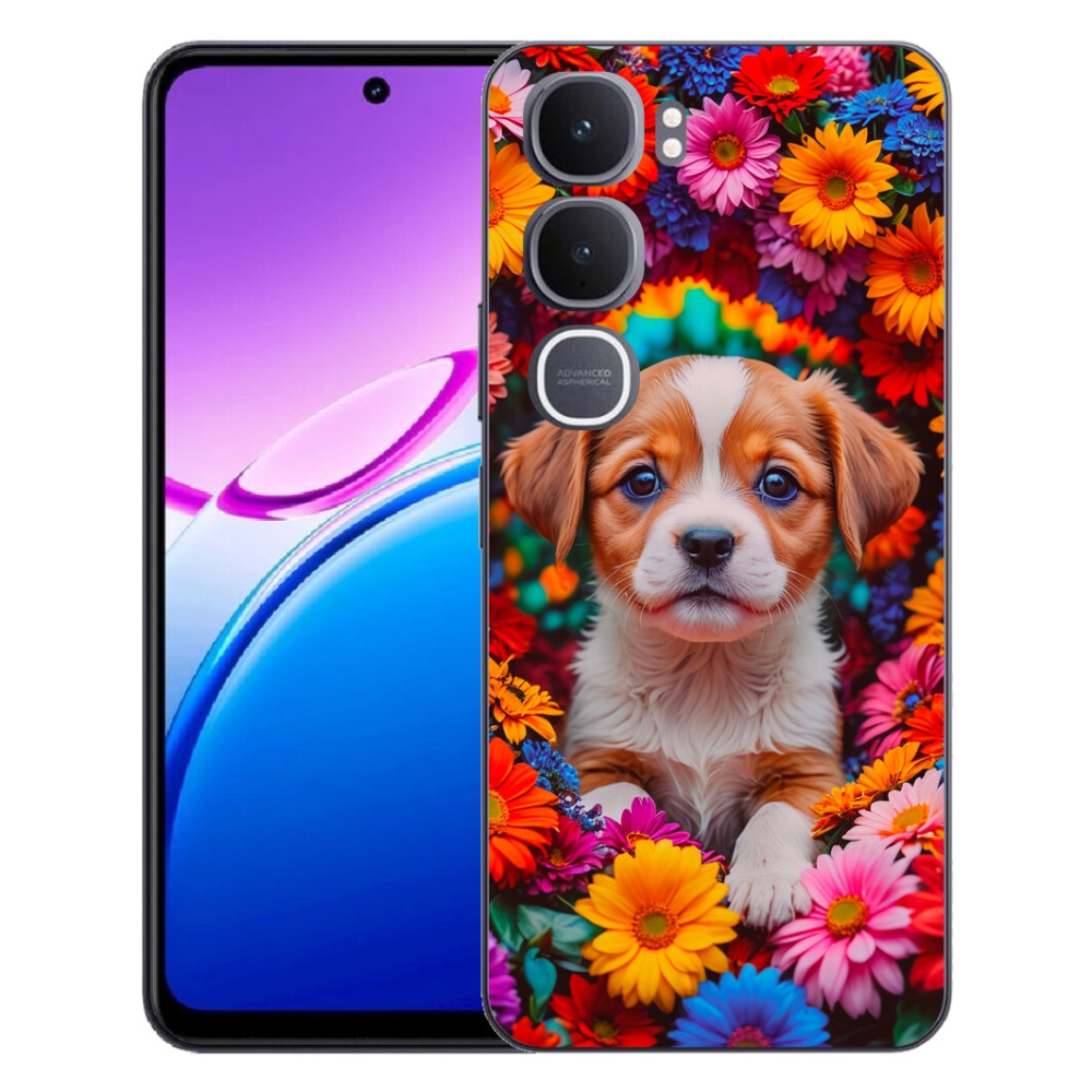 mmCase gél tok a Vivo Y31 5G-hez – aranyos kiskutya