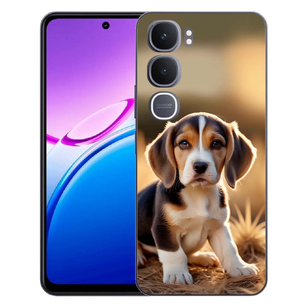 mmCase gél tok a Vivo Y31 5G-hez – aranyos beagle