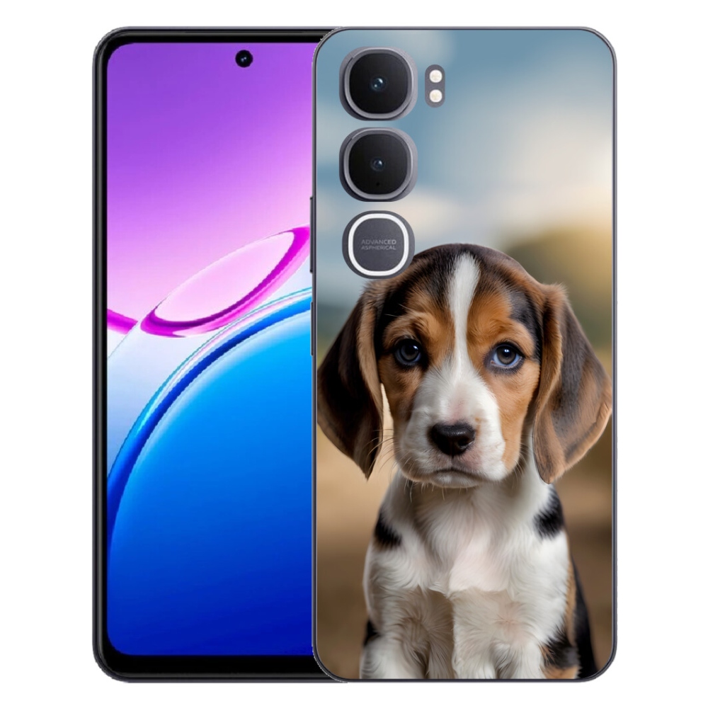 mmCase gél tok a Vivo Y31 5G-hez – aranyos beagle