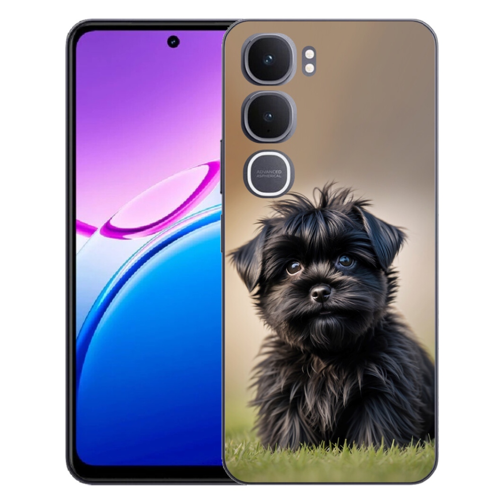 mmCase géltok a Vivo Y31 5G-hez – aranyos fekete kutyus
