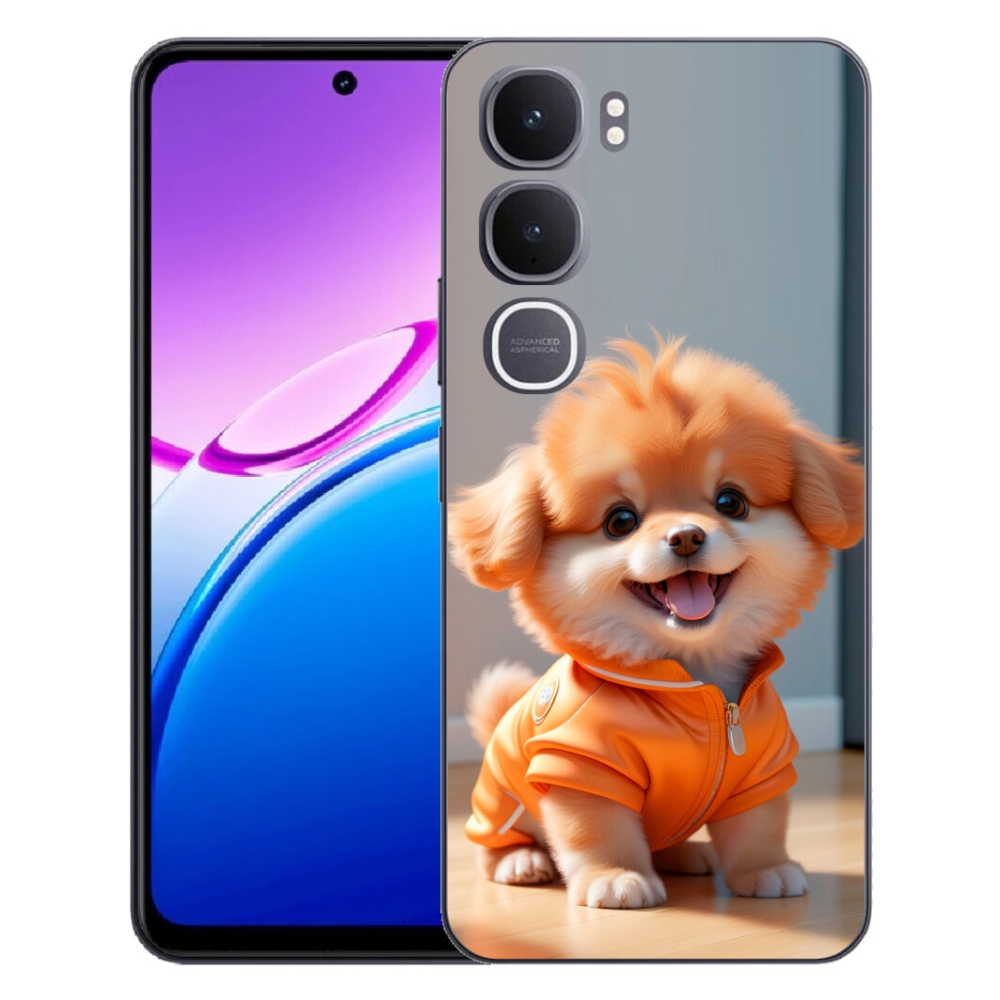 mmCase géltok a Vivo Y31 5G-hez – aranyos pomerániai pulóverben