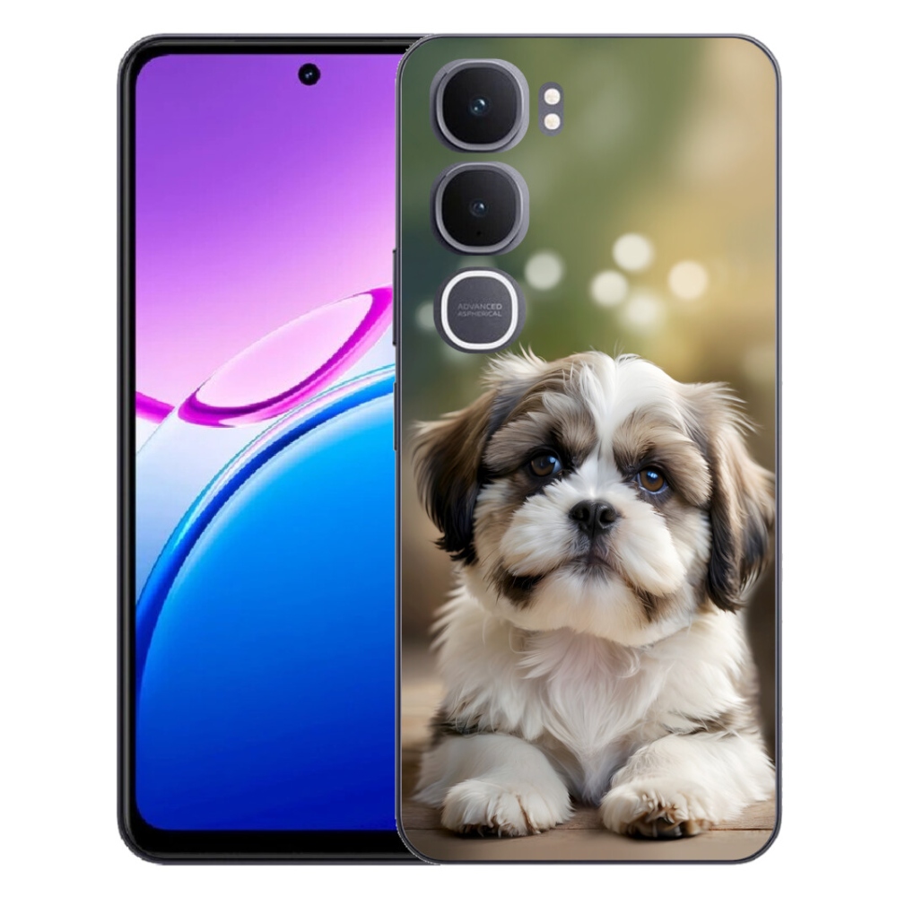 mmCase gél tok a Vivo Y31 5G-hez – aranyos shih-tzu