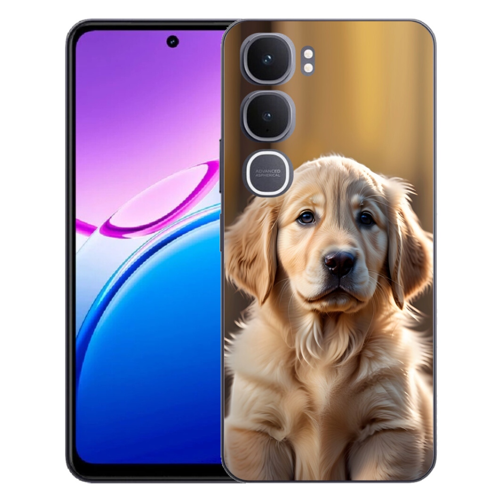 mmCase géltok a Vivo Y31 5G-hez – aranyos arany retriever