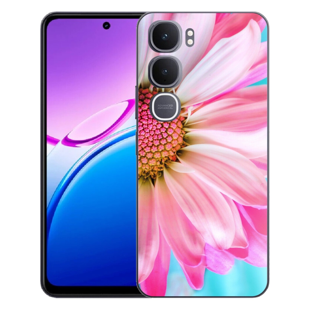 mmCase géltok a Vivo Y31 5G-hez – rózsaszín virág