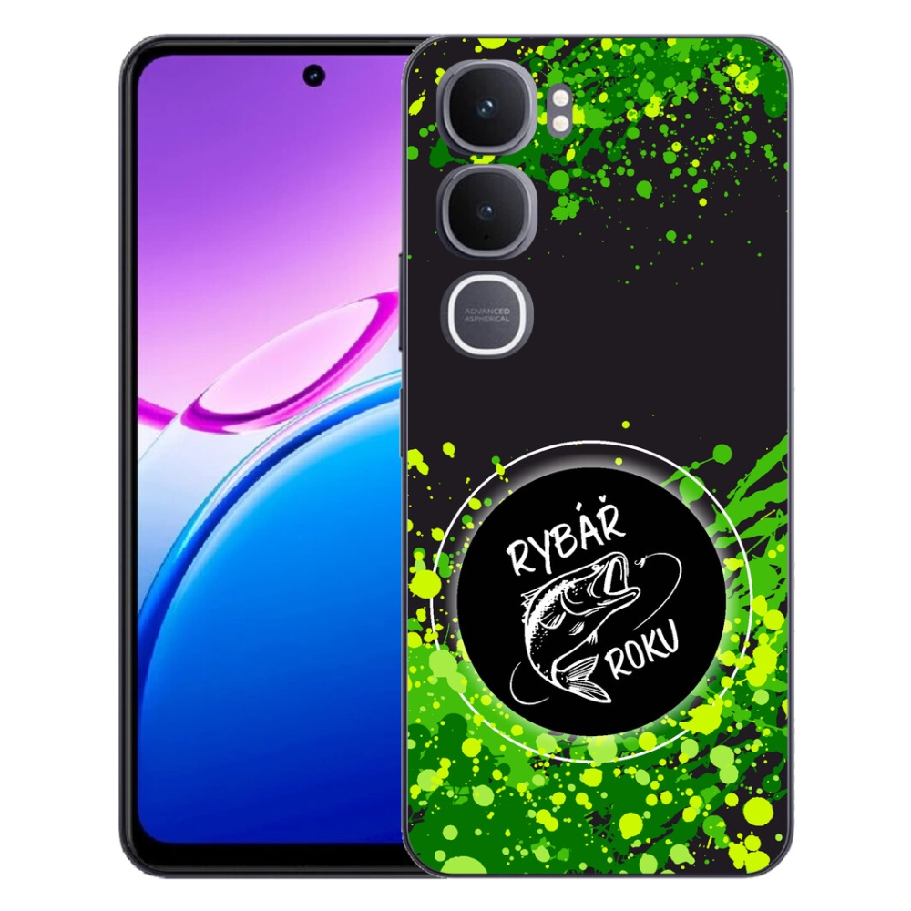 mmCase géltok a Vivo Y31 5G-hez – „Az év horgásza” fekete háttérrel