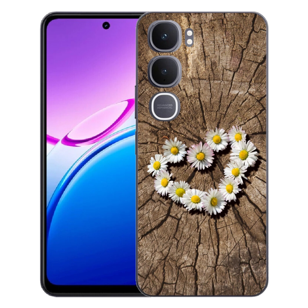 mmCase géltok a Vivo Y31 5G-hez – margaréta mintás