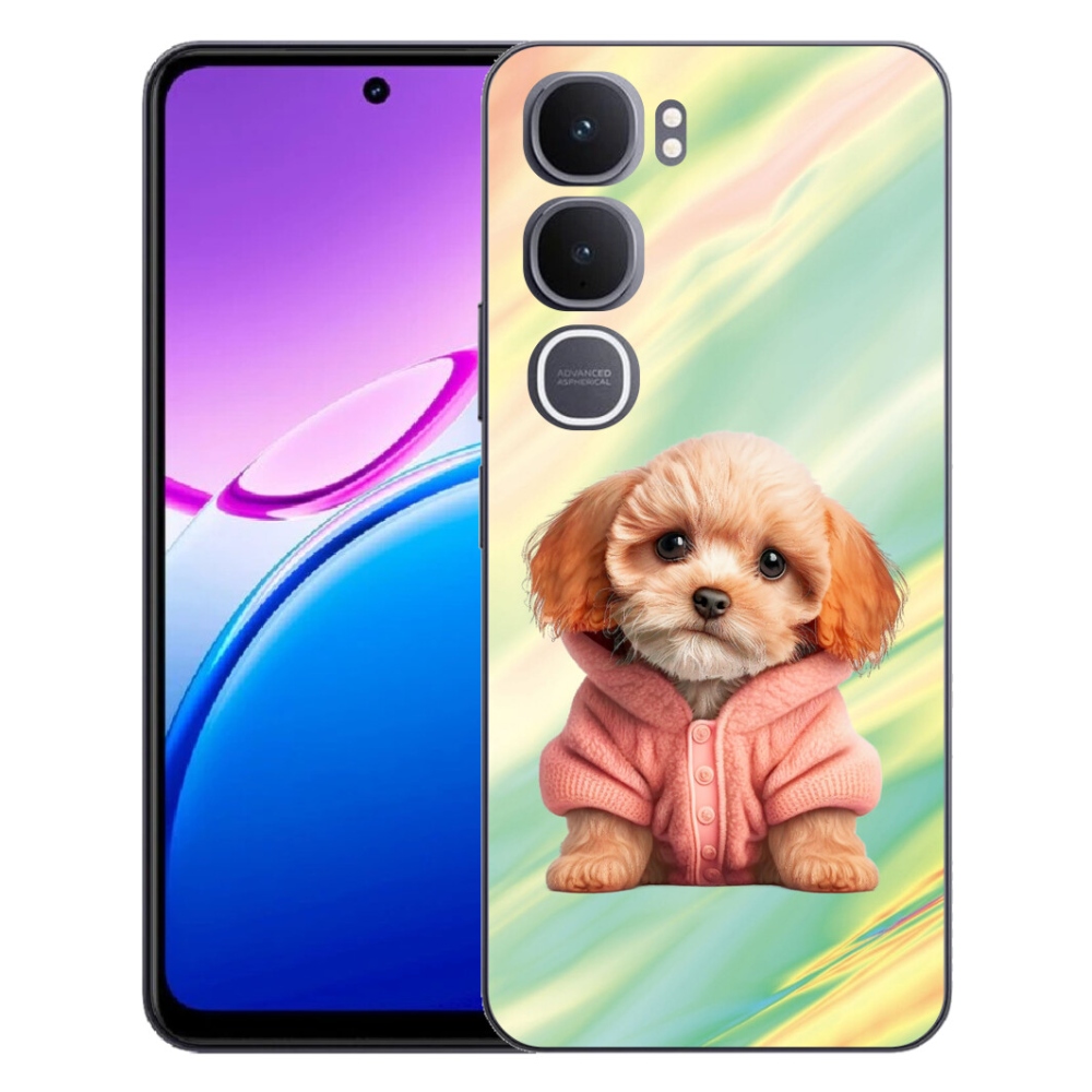 mmCase géltok a Vivo Y31 5G-hez – pulóveres kiskutya