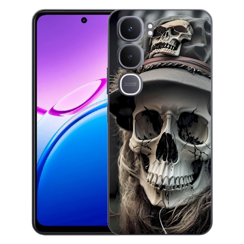 mmCase géltok a Vivo Y31 5G-hez – sötét koponya