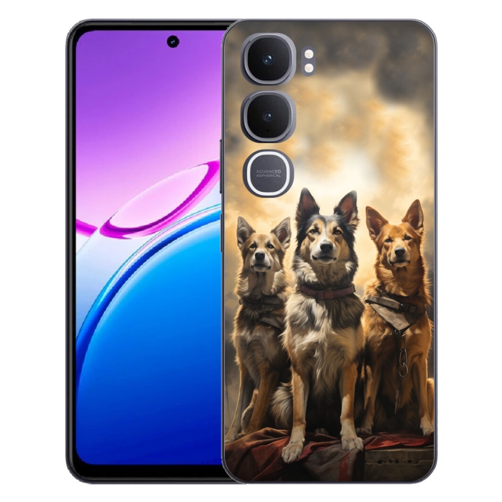 mmCase géltok a Vivo Y31 5G-hez – három kutyus