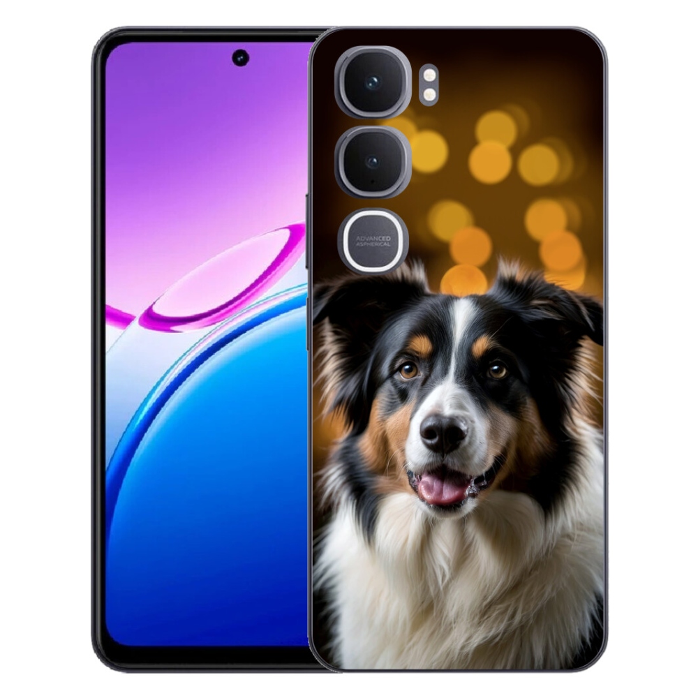 mmCase géltok a Vivo Y31 5G-hez – mosolygós ausztrál juhászkutya