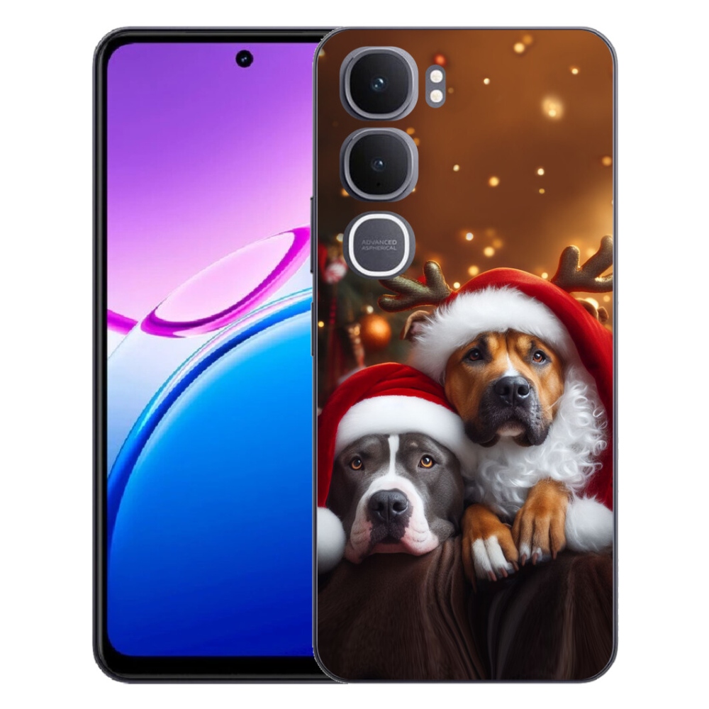 mmCase géltok a Vivo Y31 5G-hez – karácsonyi kutyák