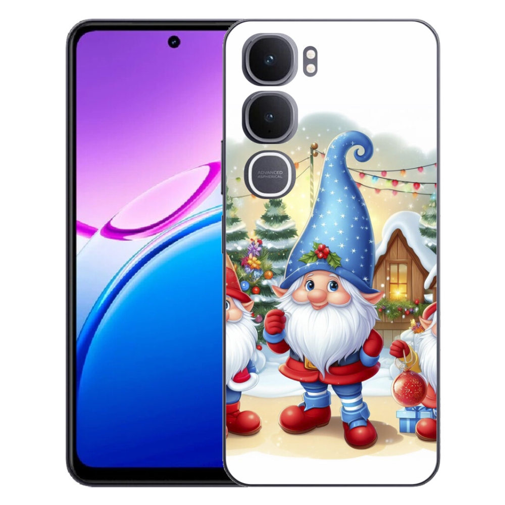 mmCase gél tok a Vivo Y31 5G-hez – karácsonyi manók