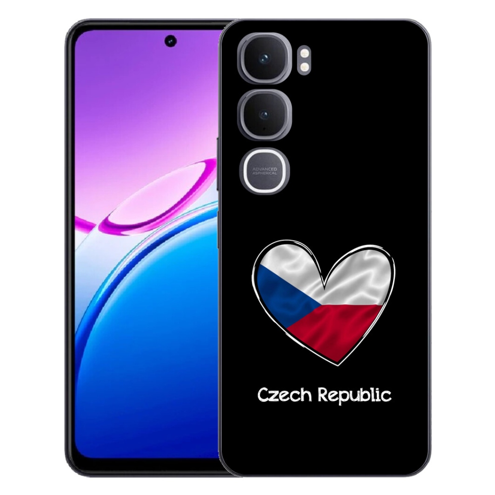 mmCase géltok a Vivo Y31 5G-hez – zászló, szív, fekete háttér