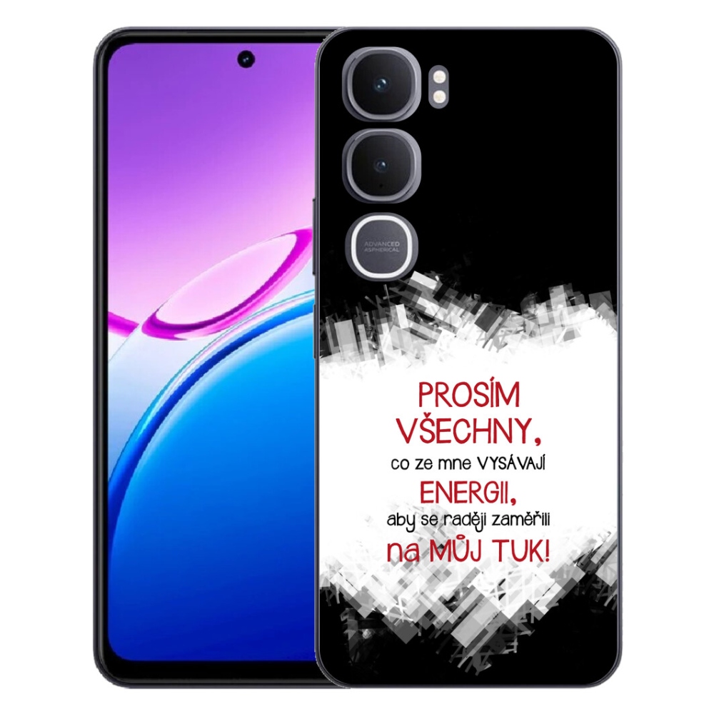 mmCase géltok a Vivo Y31 5G-hez – vicces felirat, 1 db, piros