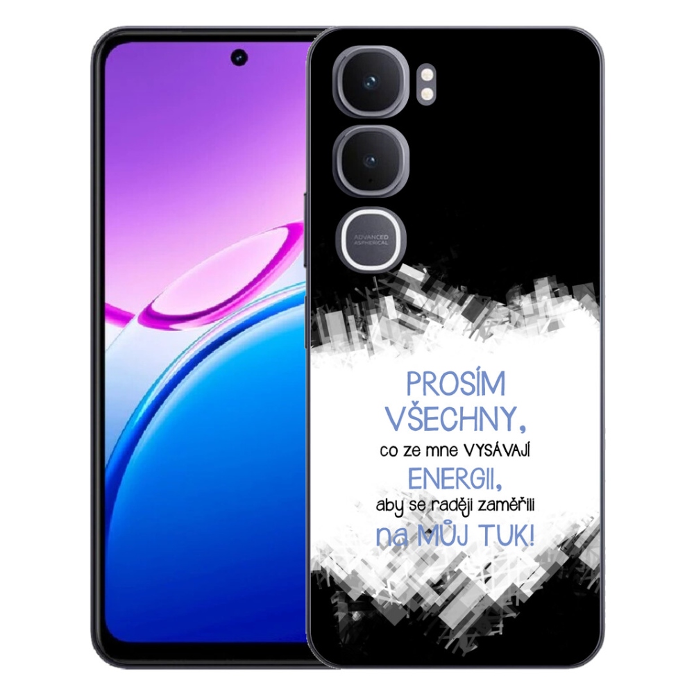 mmCase géltok a Vivo Y31 5G-hez – vicces felirat, 1 db, kék