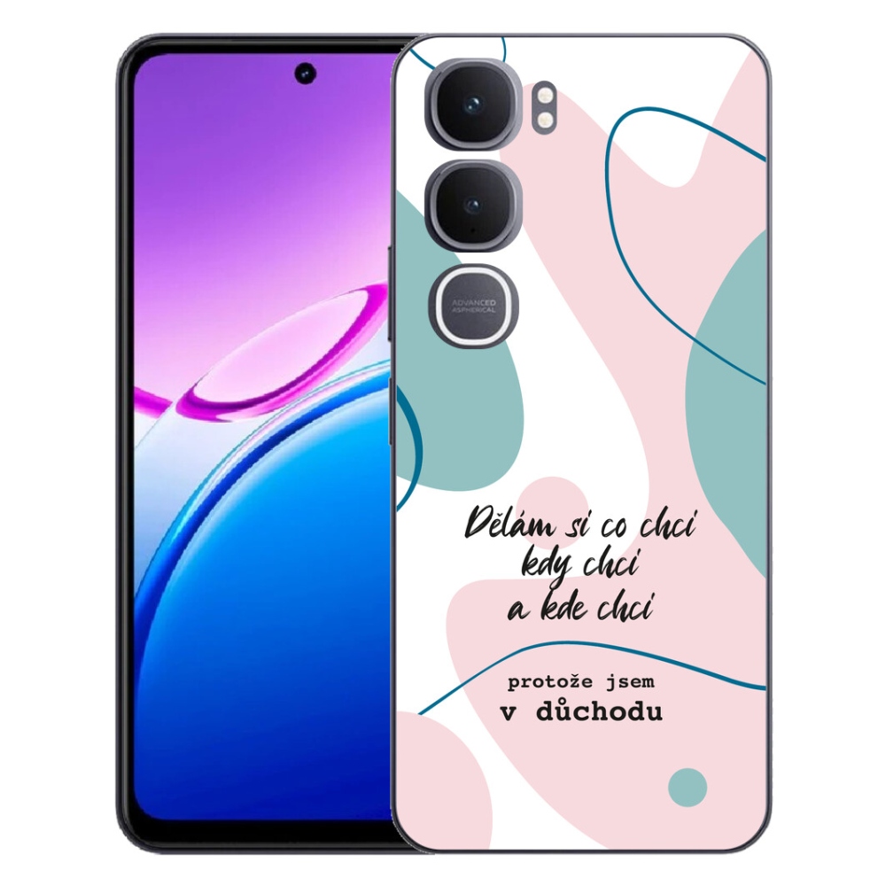 mmCase géltok a Vivo Y31 5G-hez – vicces felirat, 10 fehér háttér