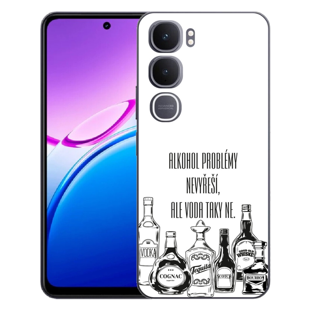 mmCase gél tok a Vivo Y31 5G-hez – vicces felirat fehér háttérrel