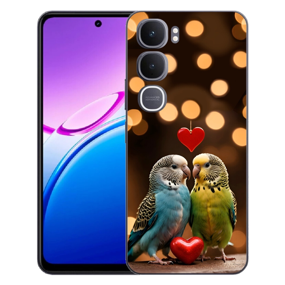 mmCase géltok a Vivo Y31 5G-hez – szerelmes papagájok