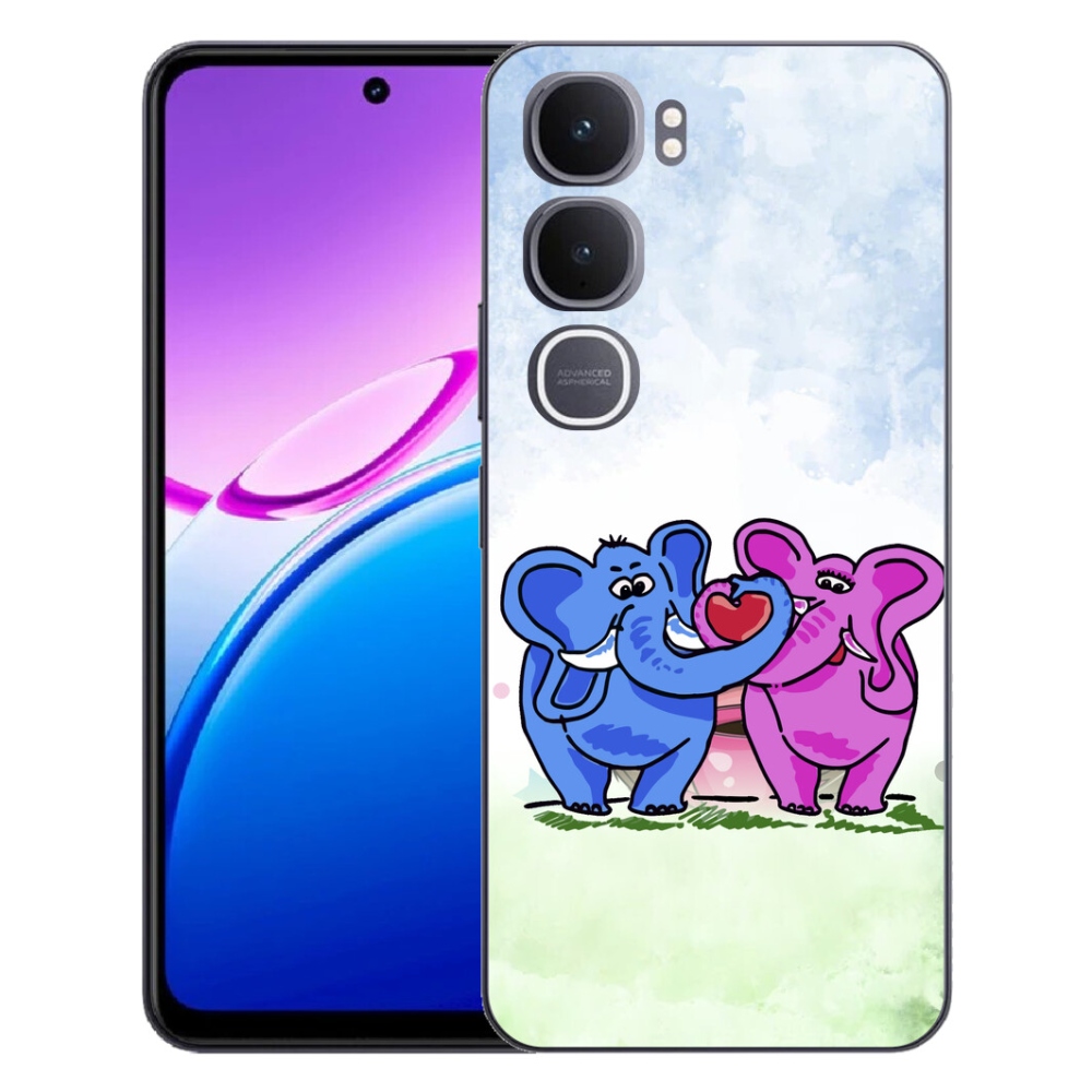 mmCase géltok a Vivo Y31 5G-hez – szerelmes elefántok