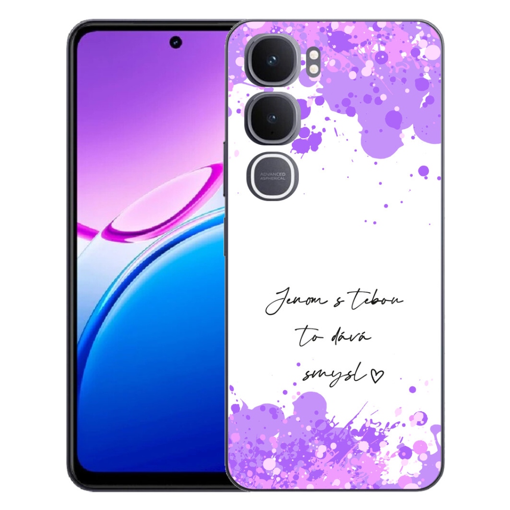 mmCase géltok a Vivo Y31 5G-hez – „Szerelmes” felirat fehér háttérrel