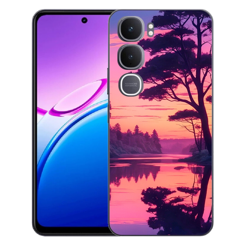 mmCase géltok a Vivo Y31 5G-hez – naplemente a tó felett