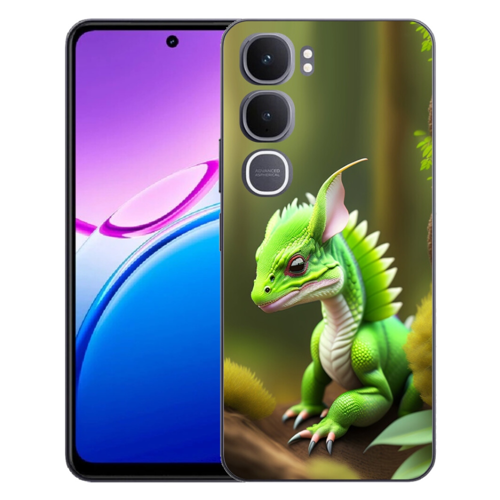 mmCase gél tok a Vivo Y31 5G-hez – zöld sárkány