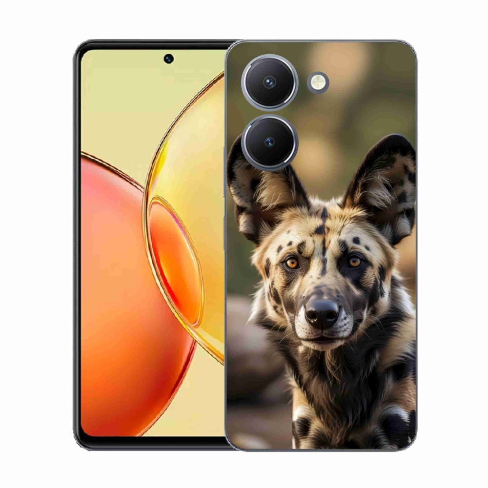 Zselés borítás mmCase a Vivo Y36-hoz - Afrikai vadkutya
