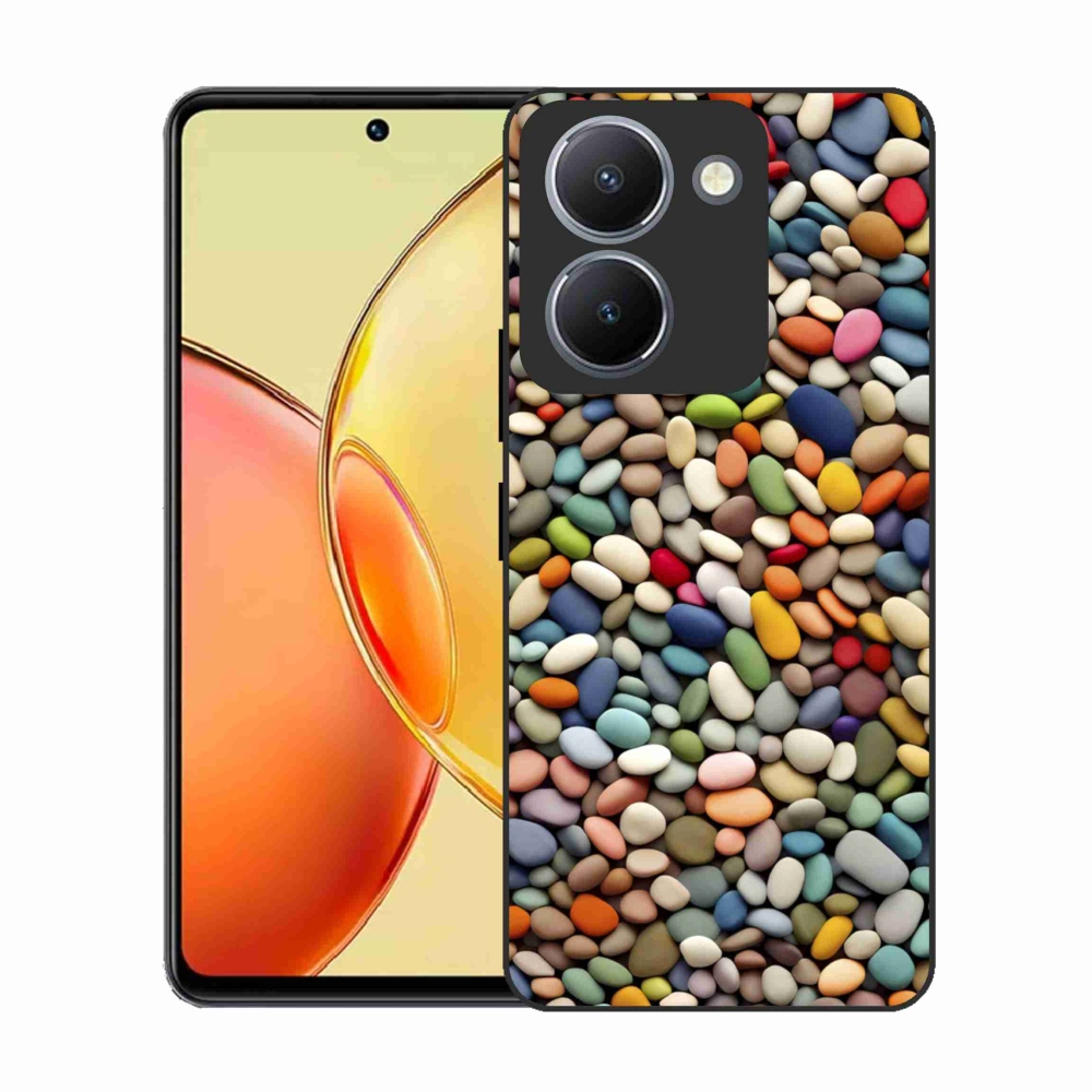 Gél borító mmCase a Vivo Y36-hoz - színes strasszkövek 2