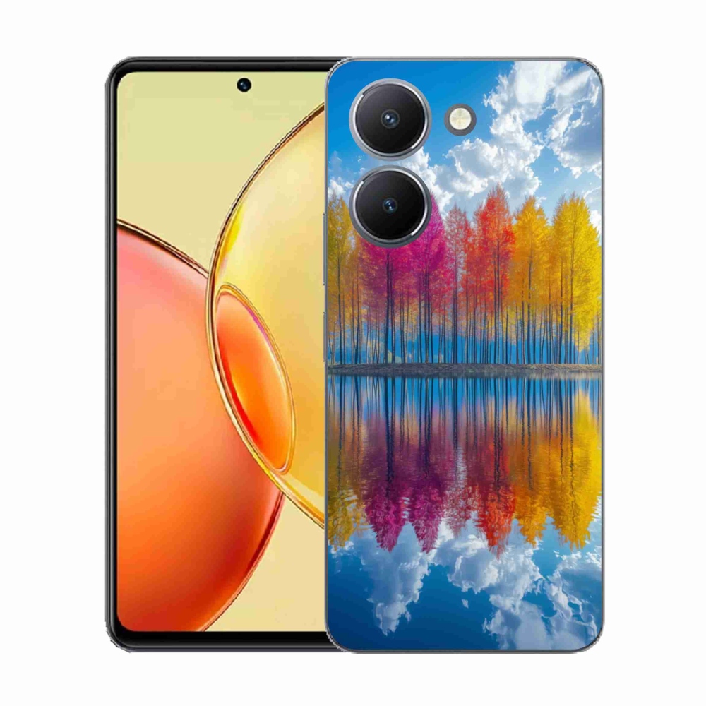 Zselés borítás mmCase a Vivo Y36-hoz - színes fák