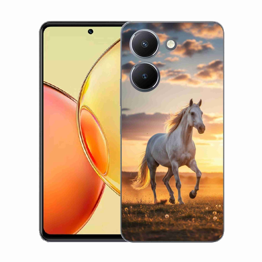 Zselés borítás mmCase a Vivo Y36-hoz - futó fehér ló 2