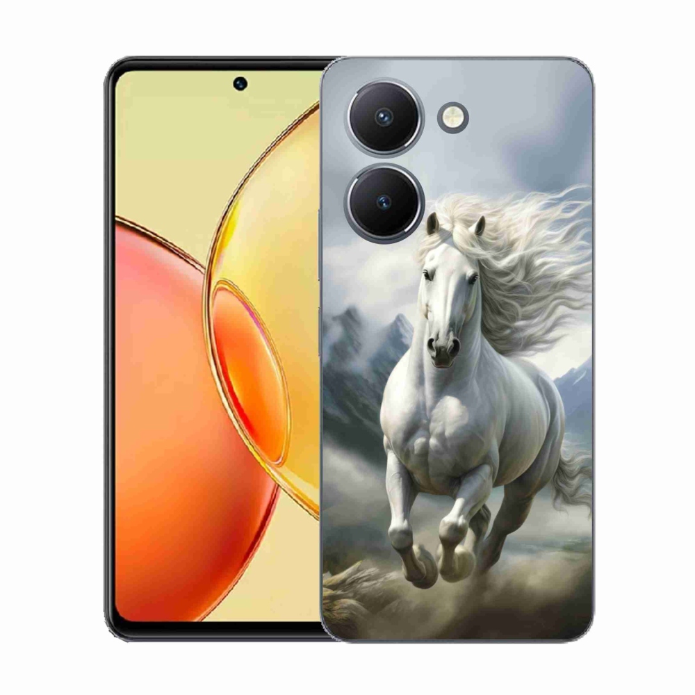 Gélburkolat mmCase a Vivo Y36-on - futó fehér ló 3